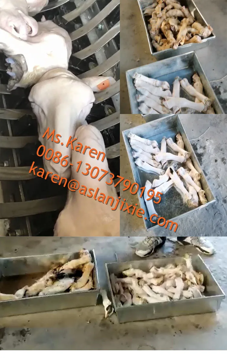 Auto Scalding De-hairing Machine for Sheep Head Feet Full Automatic Goat Hoof Hair Removing Shaving