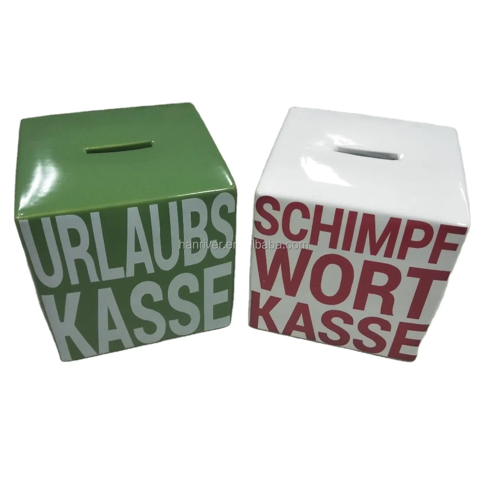 hot selling ceramics money saving box ceramic Piggy Bank