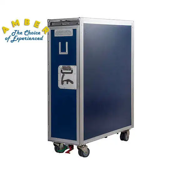 Durable Aluminum Alloy Meal Cart Catering Food Trolley Atlas Airline Cart