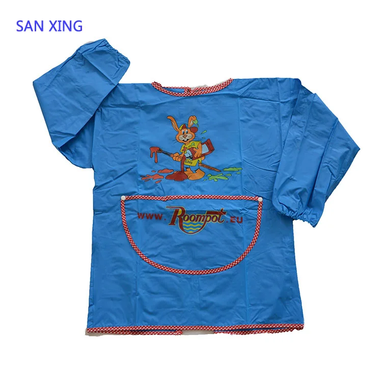 Child Soft PVC Apron cute Style Waterproof smock Child  Waterproof smock