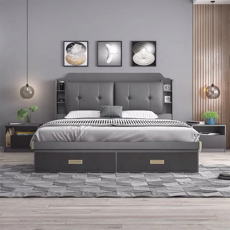 Custom Factory Modern 5 Star Hotel Room Decor Ideas Luxury Interior Design Wooden Bedroom Furniture Set