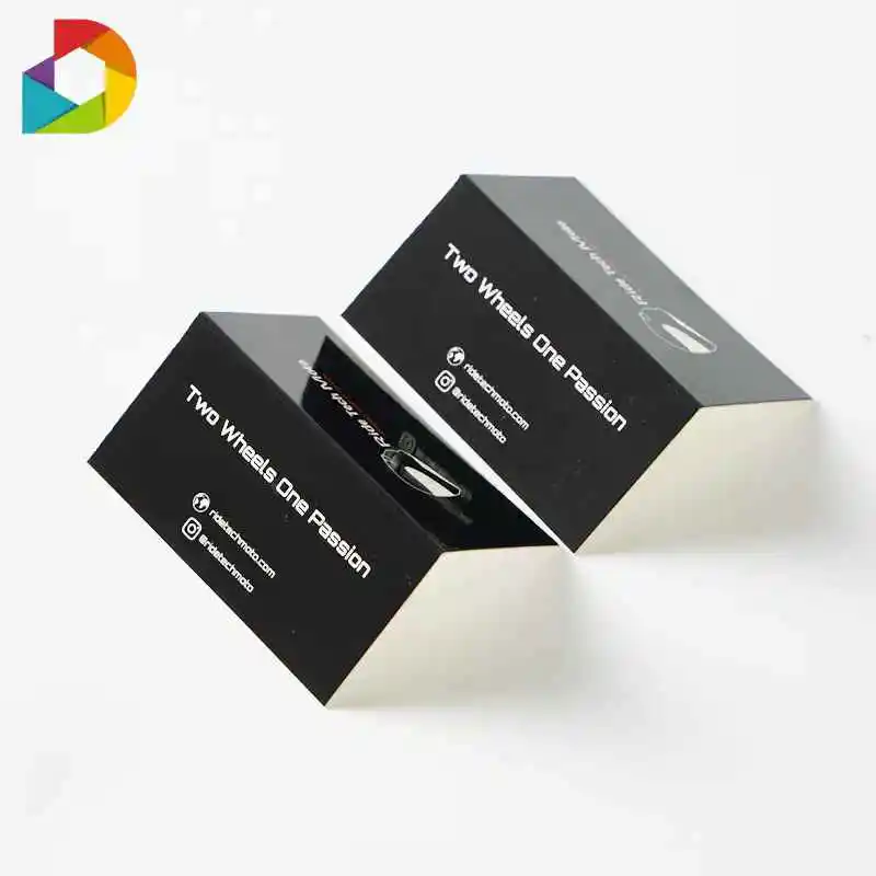 Custom High Quality Cardboard Gift Card Personalized Silver Foil Logo Invitation for Small Business Offset Printed