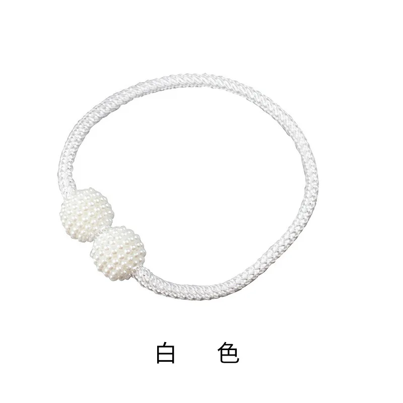 Curtain buckle accessories pearl magnetic binding rope