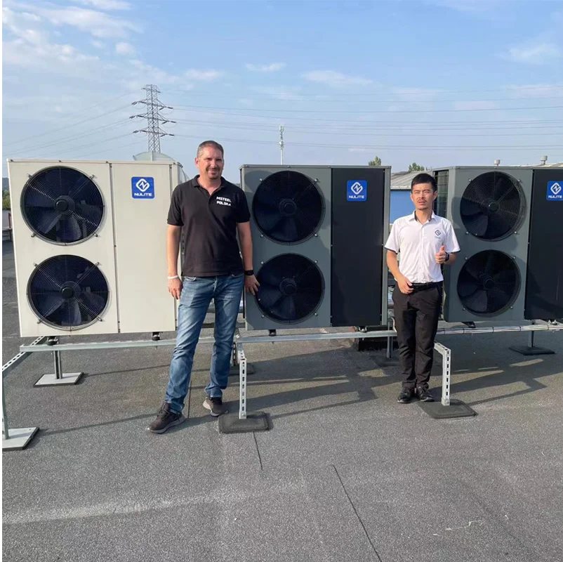 Nulite commercial 30kw 40KW monoblock dc inverter r410a heat pump water heater and heating device