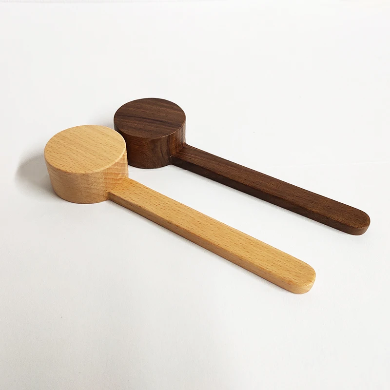 Wholesale Home Kitchen Tools Wooden Coffee Spoon Walnut Wood Measure Scoops For Protein Powder