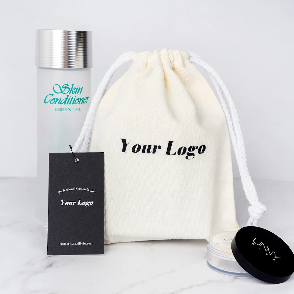 High Quality Plain Canvas Shopping Packaging Organic Cotton Drawstring Dust Bag