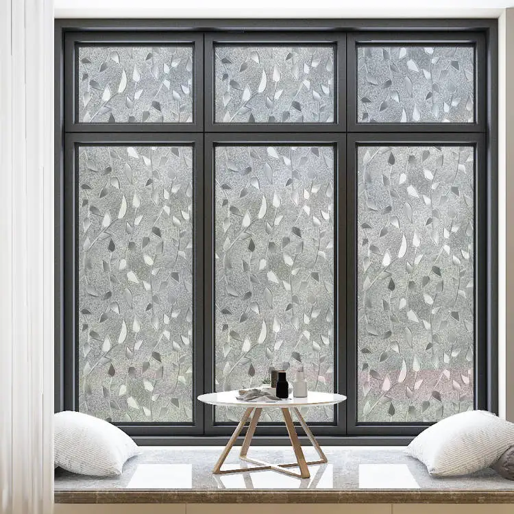 Static Cling Non-Adhesive Window Film Frosted Glass Film Bathroom Door Glass Decoration Window Film Privacy Covering