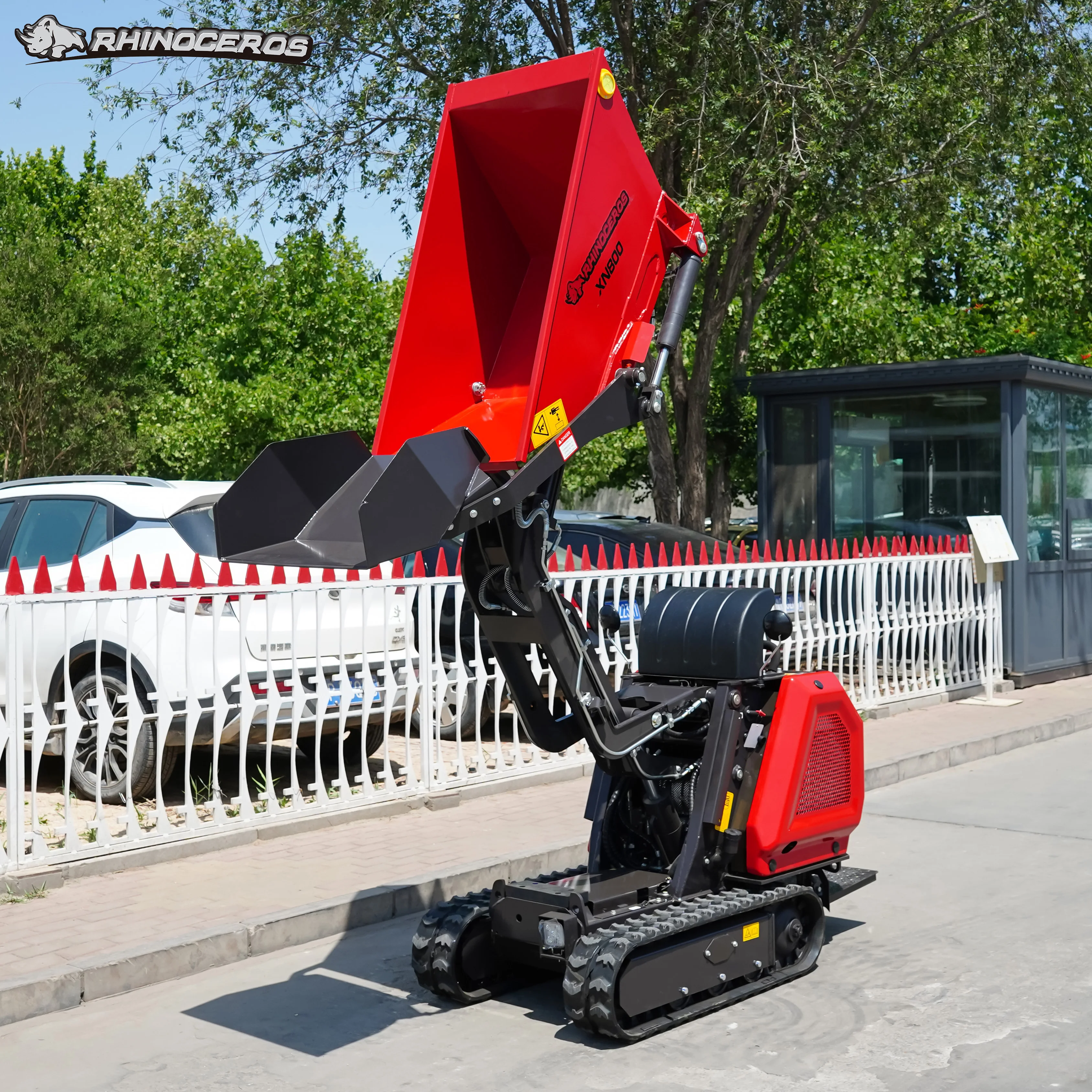 Free shipping Mini Crawler Dumper Multifunctional Tracked MINI Dumper 800KG mini transporter Dump Truck For Construction