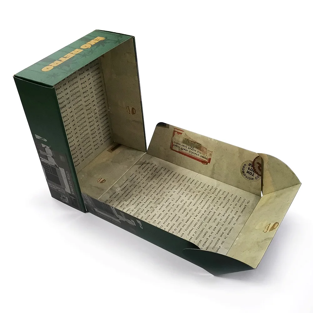 Wholesale Custom Logo Printed Kraft Paper Cardboard Corrugated Mailer Shipping Box packaging clothes luxury and extravergant