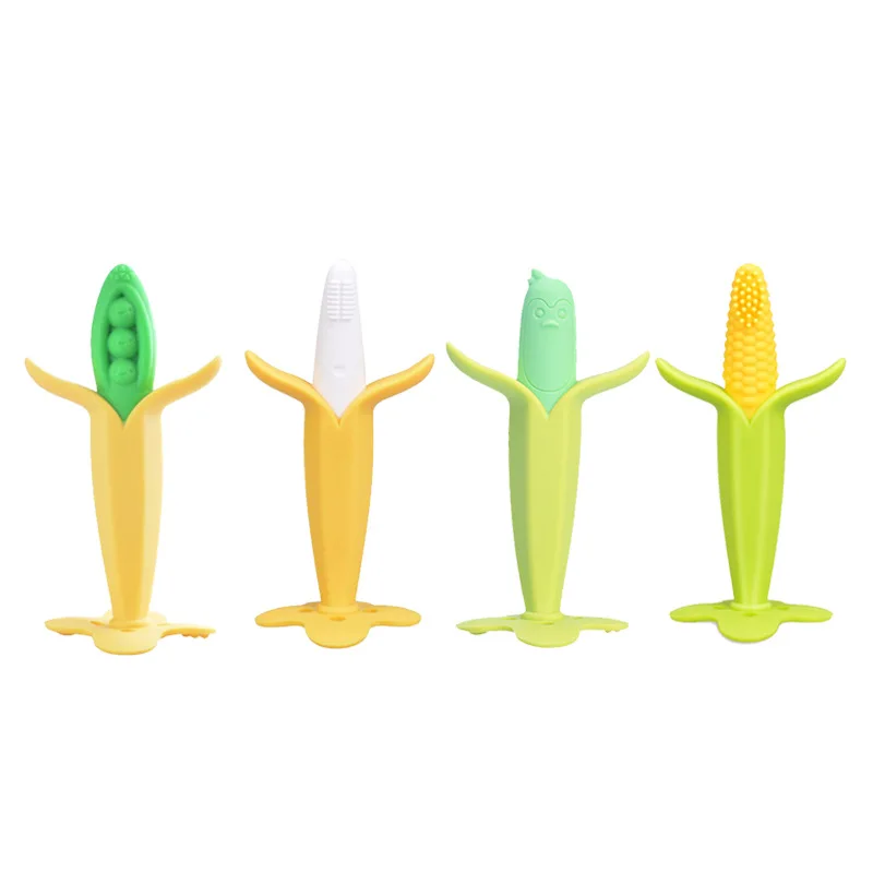 Wholesale Baby Teether Vegetables Shaped Baby TeethingToys Baby  Infant Training Toothbrush And Teether