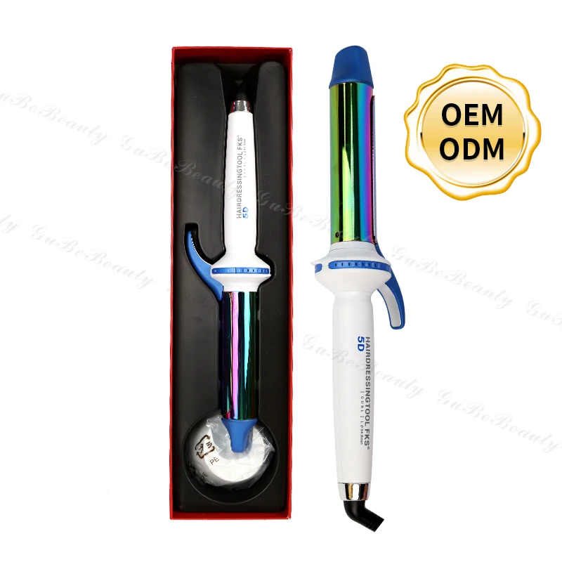 Gubebeauty durable hair curler iron fast heater 5D electric curling iron hair curler for homeuse DIY hairstyle with FCC&CE