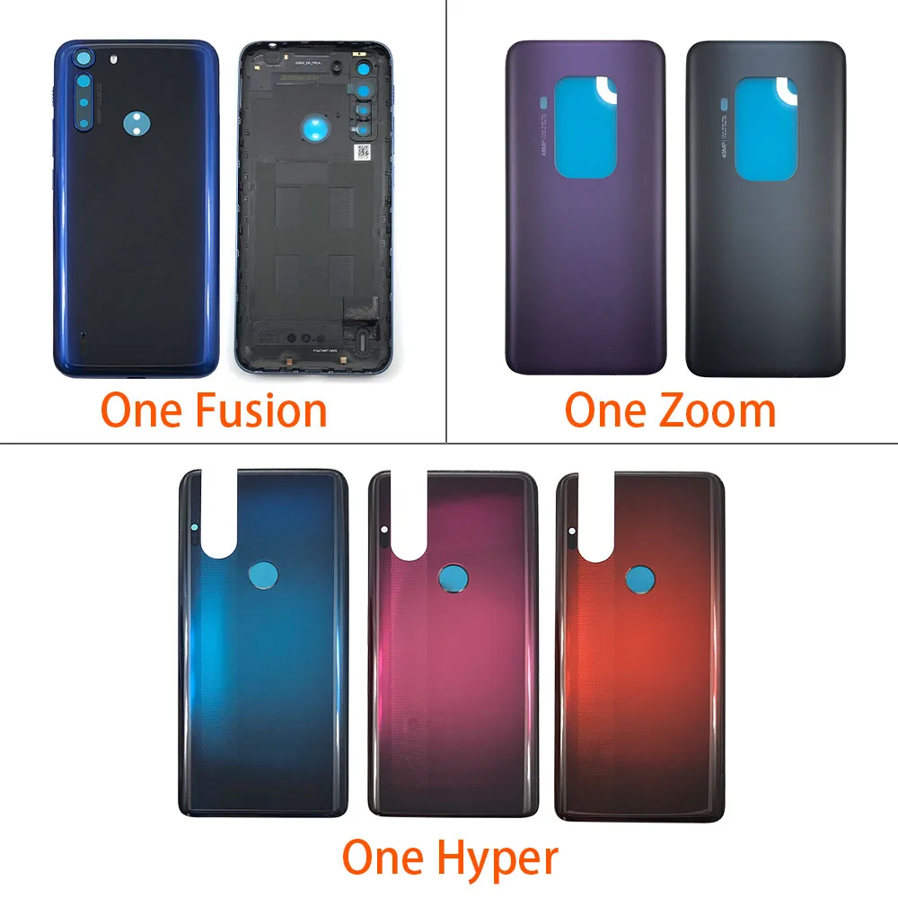Battery Back Cover Rear Door Housing For Moto One Zoom / One Fusion / One Hyper / G9 G10  Plus Play mobile phone parts