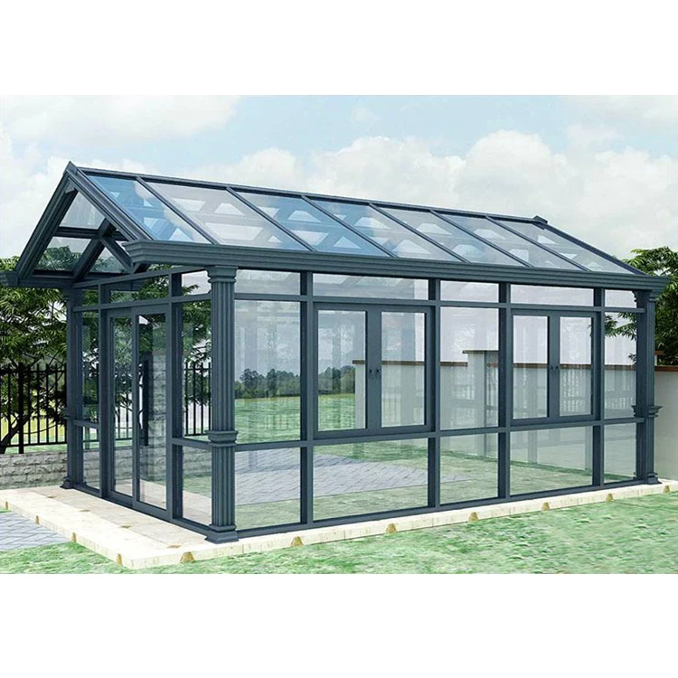 Custom outdoor large thermal insulation sunroom glass houses modern four season sun room