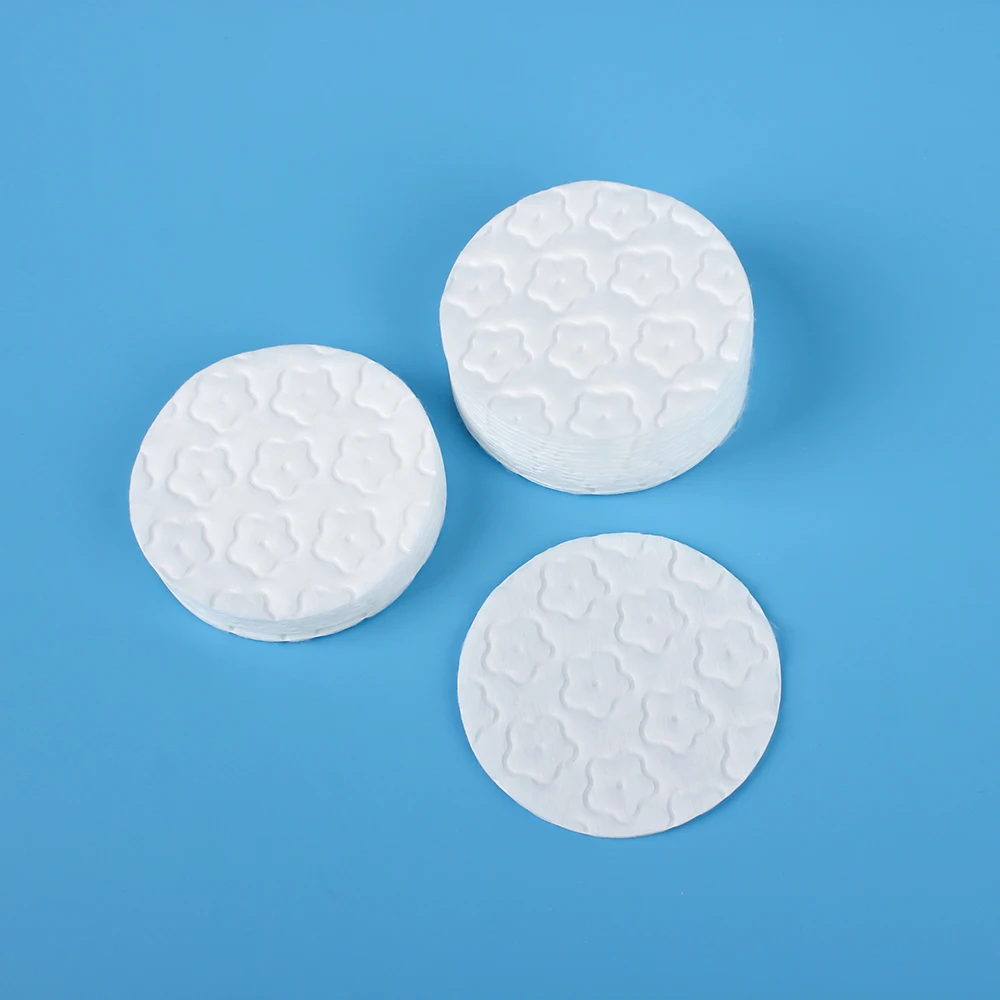 Customized wholesale organic makeup removing pad bamboo reusable cotton round pad