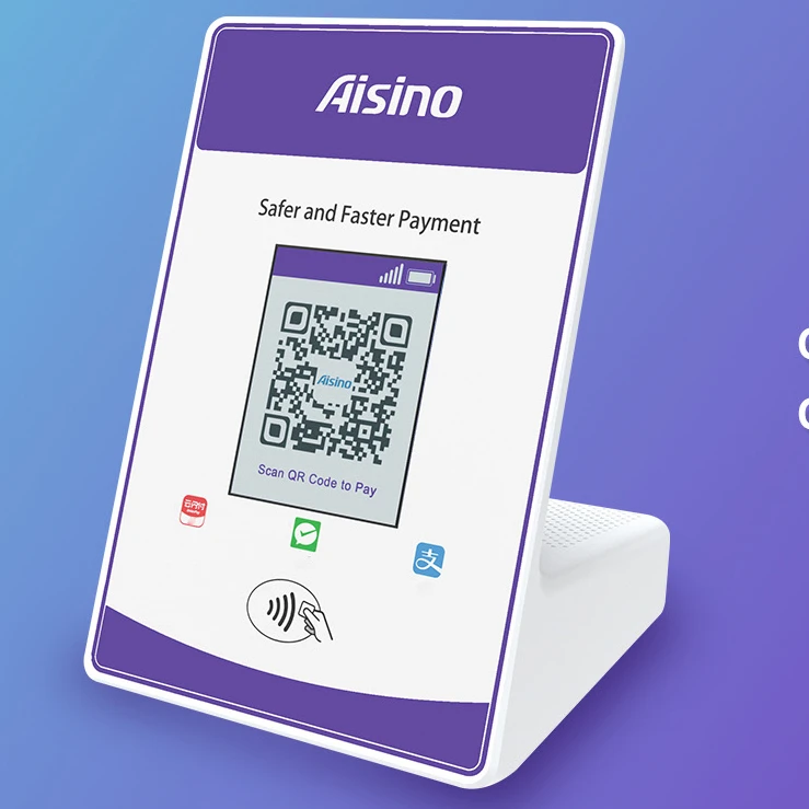 NFC QR code Terminal Payment Generator Display for wechat alipay QR Payment System