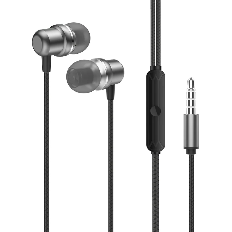 
Factory Wholesale Price Excellent Quality Metal Hifi Bass Headphone Wired Earphones Headphones For Mobile 