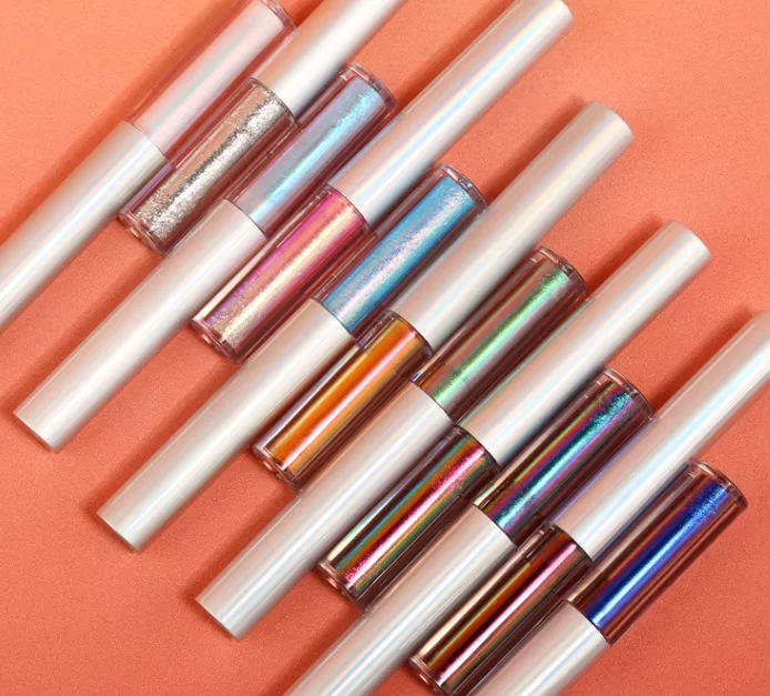 Multichrome Chameleon Eyeliner Pencil Metallic Color Change Colorful Eye Liner Private Label Holographic Liquid Glitter Eyeliner