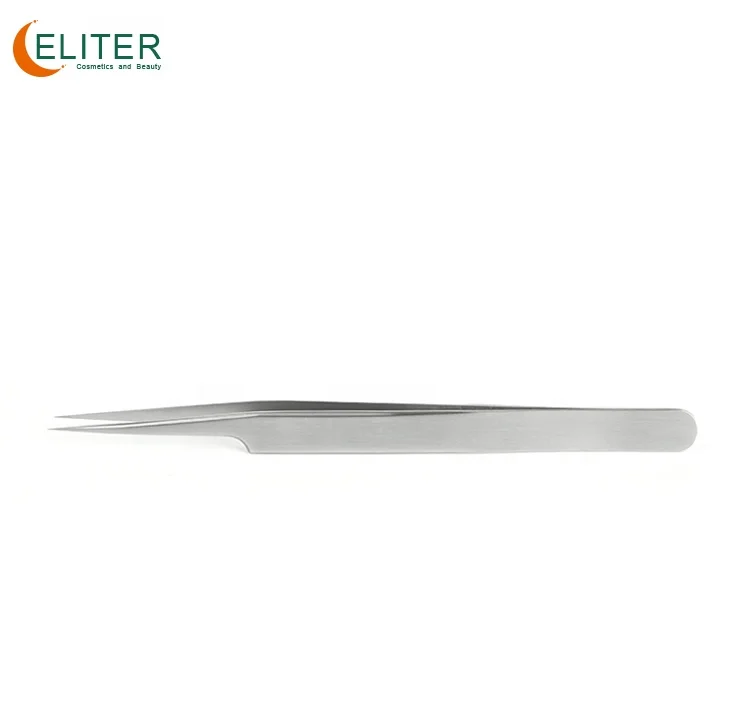 ELITER In Stock Individual Isolation Eyelash Tweezers Personalized Strip Eyelash Tweezers Eyelash Tweezers For False Lashes