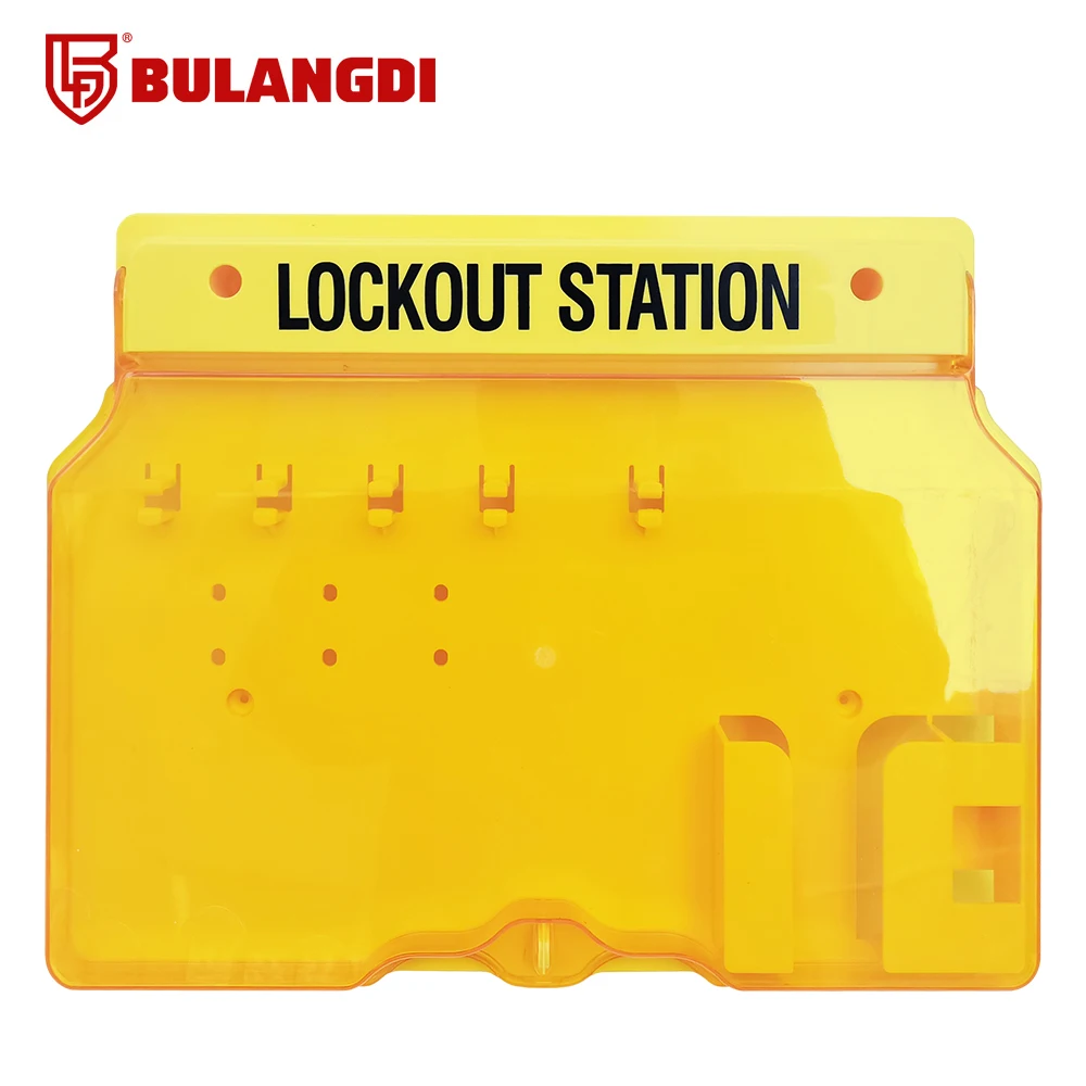 Wall-mounted Five lock hanging plate lock combination industrial safety lock box BLDG01