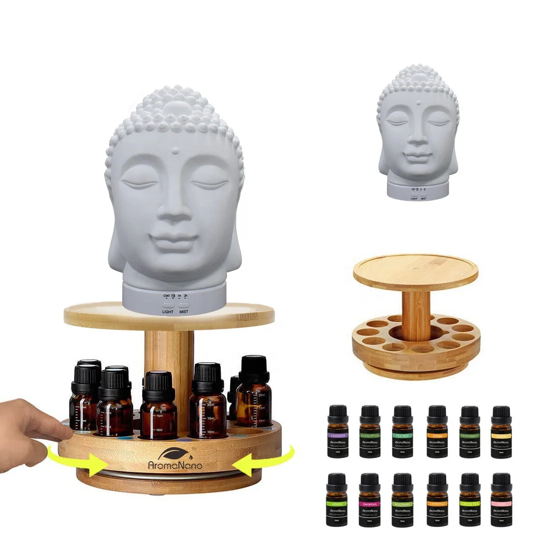 Diffuser Ceramic Buddha Statue  Difusor  Aromat Air Humidifier Body works Aromatherapy Essential Oil Aroma Diffuser