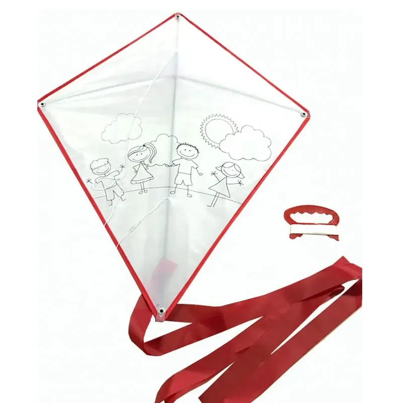 High quality china cheap promotional customized Educational Diamond diy paper kite