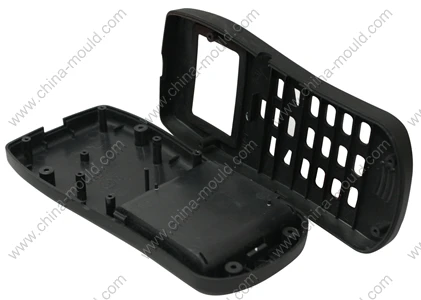 Plastic electronic hand-held enclosure with window and keypad