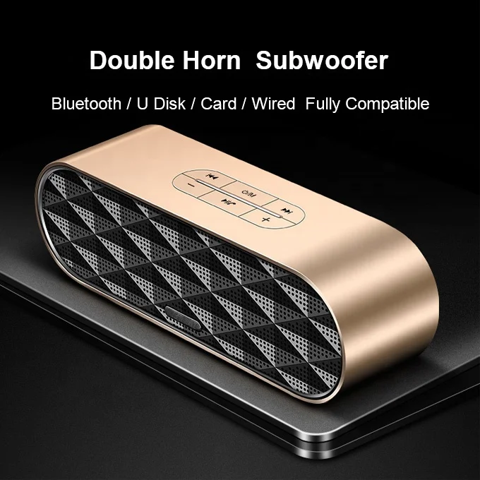 
Mobile phones use 2000mAh Built-in double speakers double speakers micro blue tooth speaker 