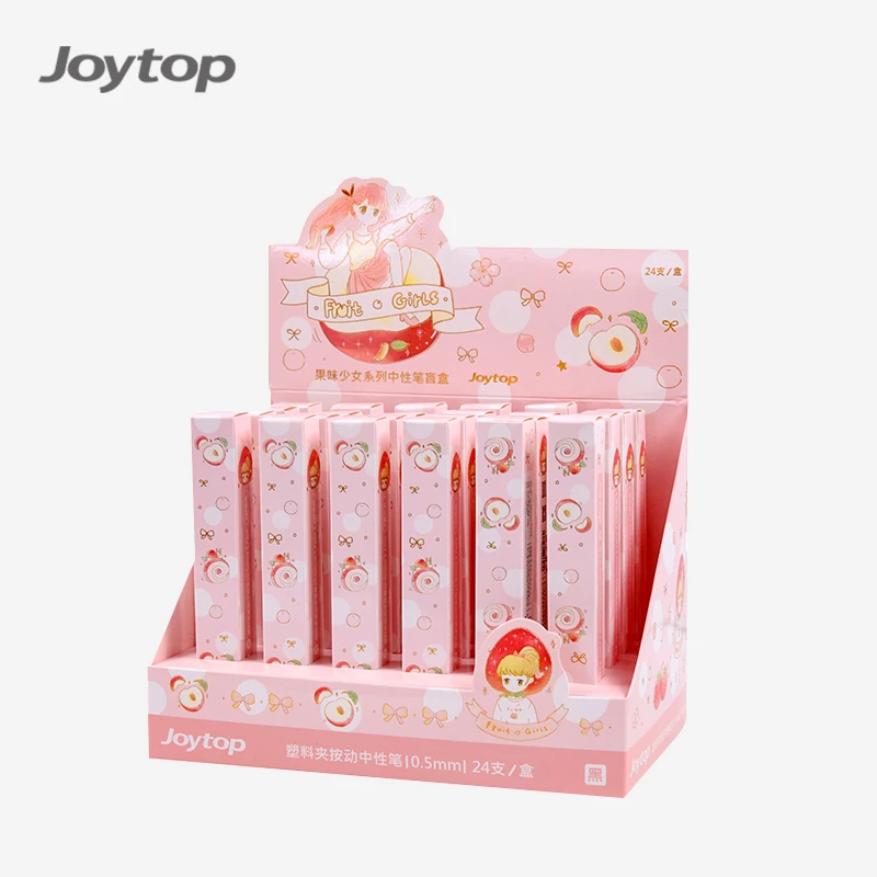 Joytop 3103 оптовая продажа рекламная пластиковая ручка с изображением фруктовой девушки 0 5 мм выдвижная милая канцелярская школьная Ручка