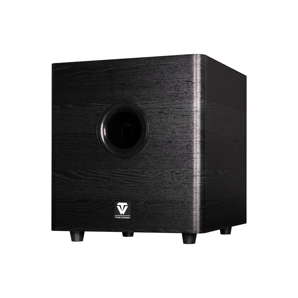 Best quality OEM/ODM 10-inch active high-power speaker unit subwoofer black wooden bass speaker