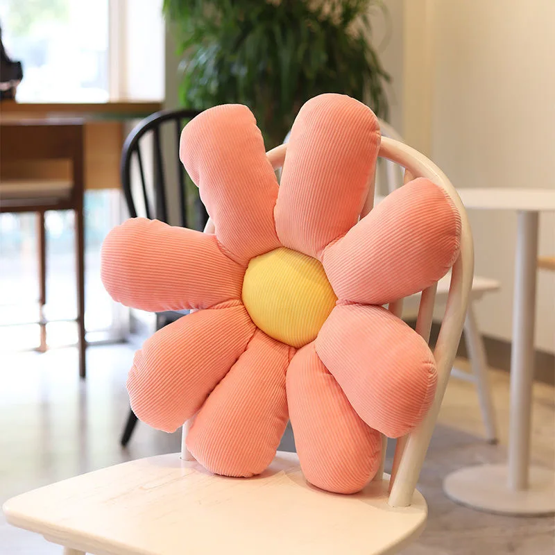 Hot selling daisy flower stuffed pillow flower shaped plush cushion