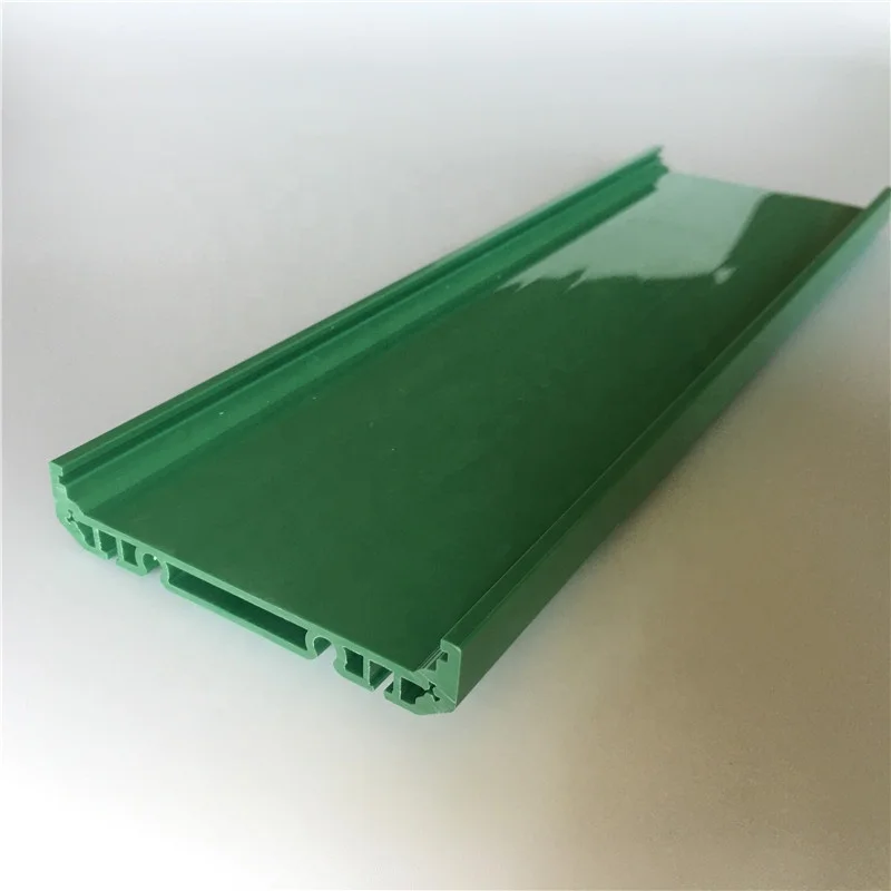 Зеленый изоляционный ПВХ профиль PCB держатель пластиковых профилей продукт