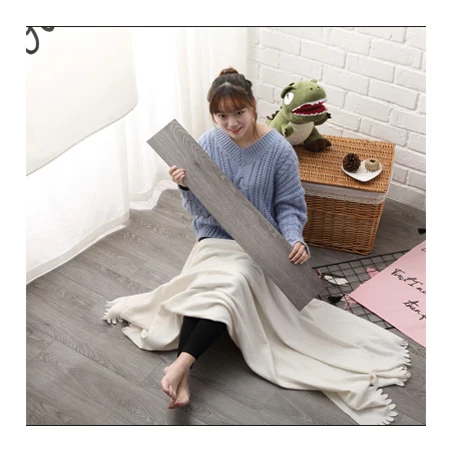 LVT Vinyl Tiles Flooring Marble Design Textured Size Spc Self Adhesive Peel and Stick Plastic Floor Tile