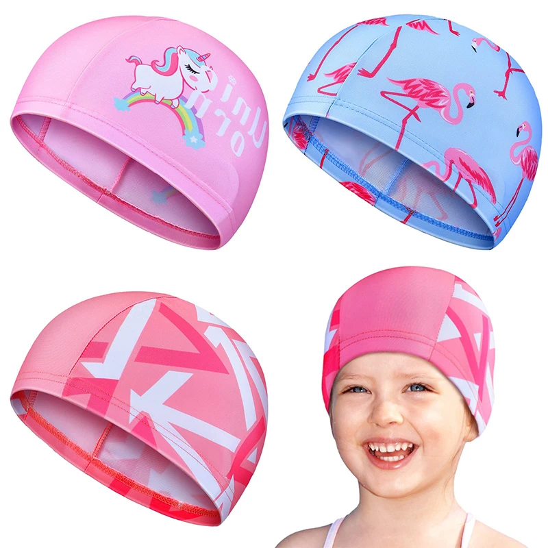 OEM ODM wholesale multi colour swimming cap for boys and girls children elastic soft kids swim caps
