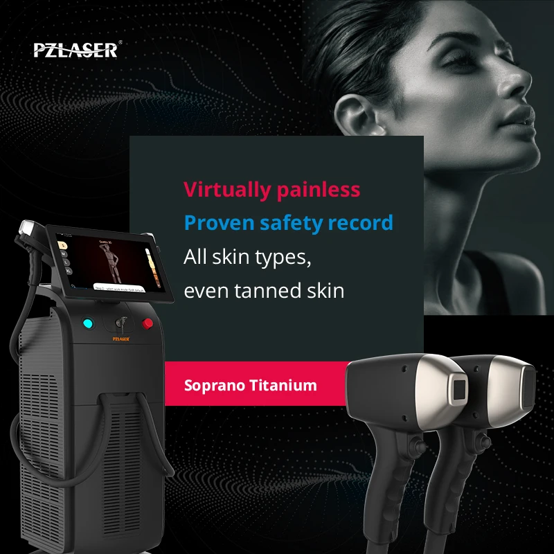 Eos Ice Permanent alexandrite laser depilation 3000W super power  laser hair removal equipment