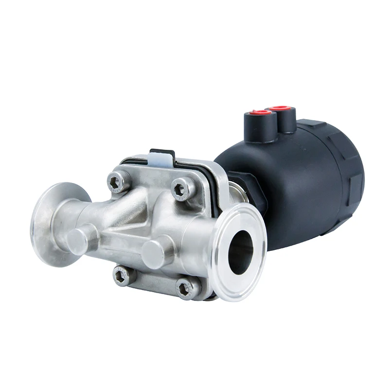 Forged Clamp End Casting Sanitary  Sanitary Stainless Steel Normally Open / Closed Pneumatic Diaphragm Valve Membrane For Food