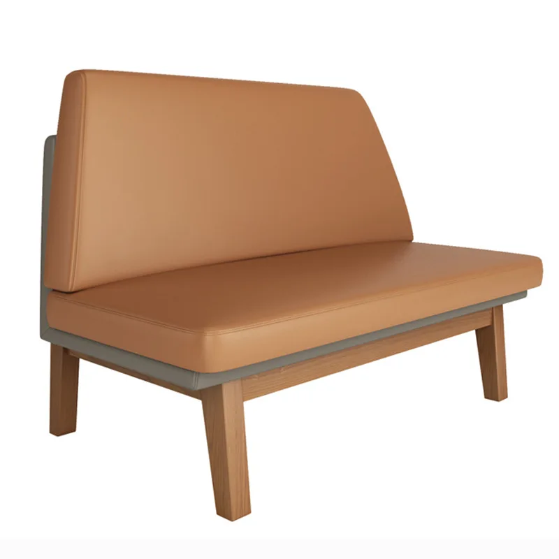 Dreamhause Simple Nordic Solid Wood Restaurant Cafe Shop Sofa Chair Table Set Dining Chair