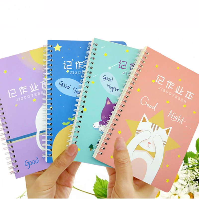 Бесплатный образец спиральный журнал с ручкой школьный блокнот формата А4 студенческий на заказ