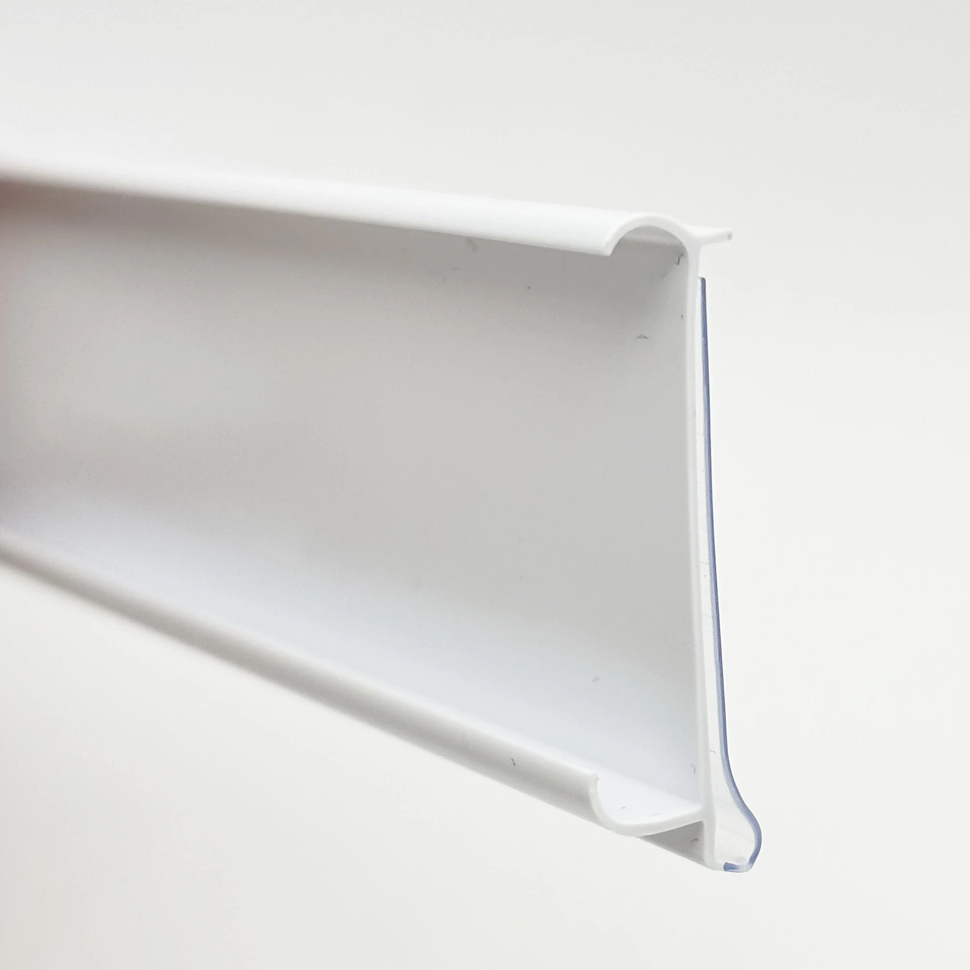 Plastic Supermarket Gondola Shelf Price Tag Holder Data Strip Mylar