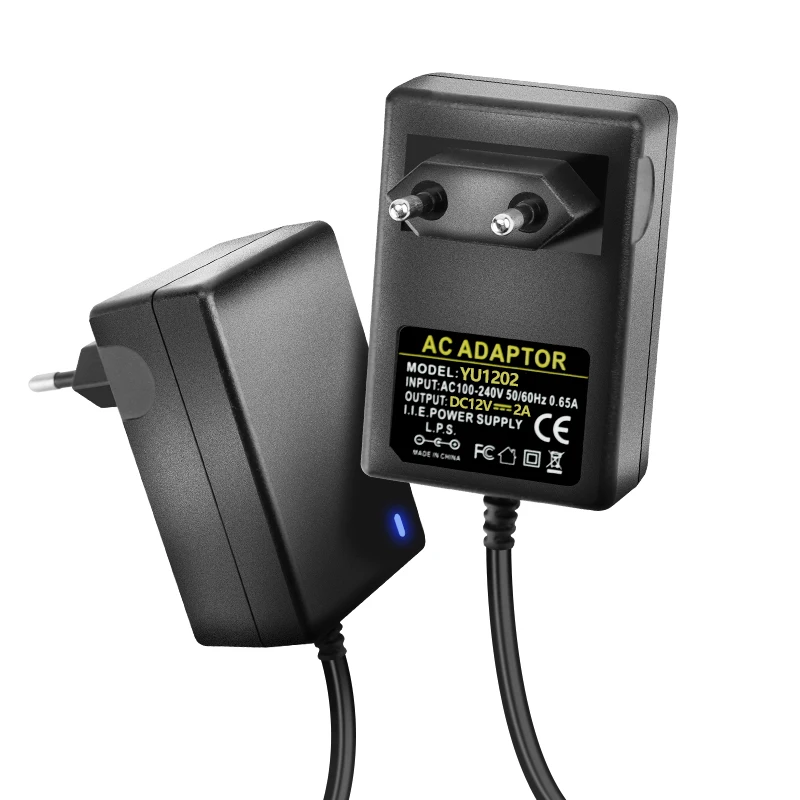 Адаптер питания 12 В 2 а переменный/постоянный ток А Импульсный адаптер для