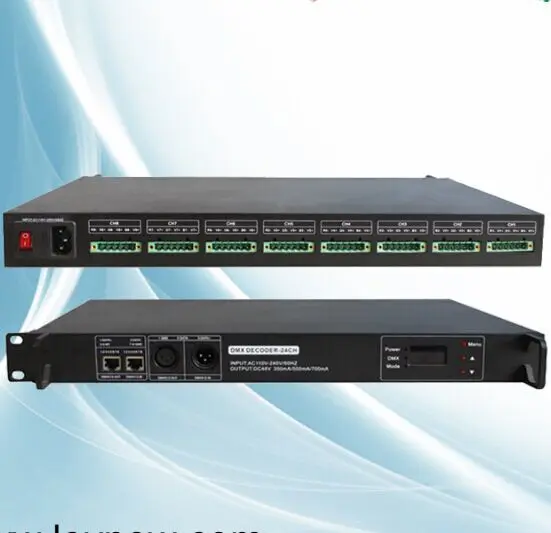 AC110-220V 24CH DMX Controller Constant Current 48V Ethernet DMX Controller DMX multi channel led controller RGBW