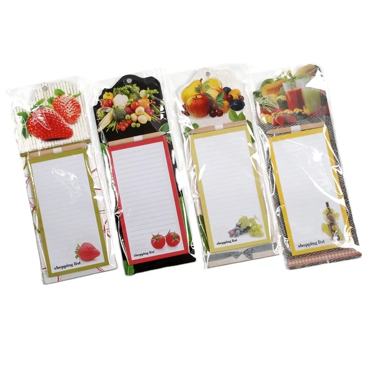 Promotional Writing Note Pad Kawaii Daily Floral Memo Pad Tear Off Magnet Notepad With Pen