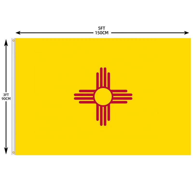 Custom 100% Polyester 3x5ft  State Flag Outdoor Promotion Digital Printing Flags For Display