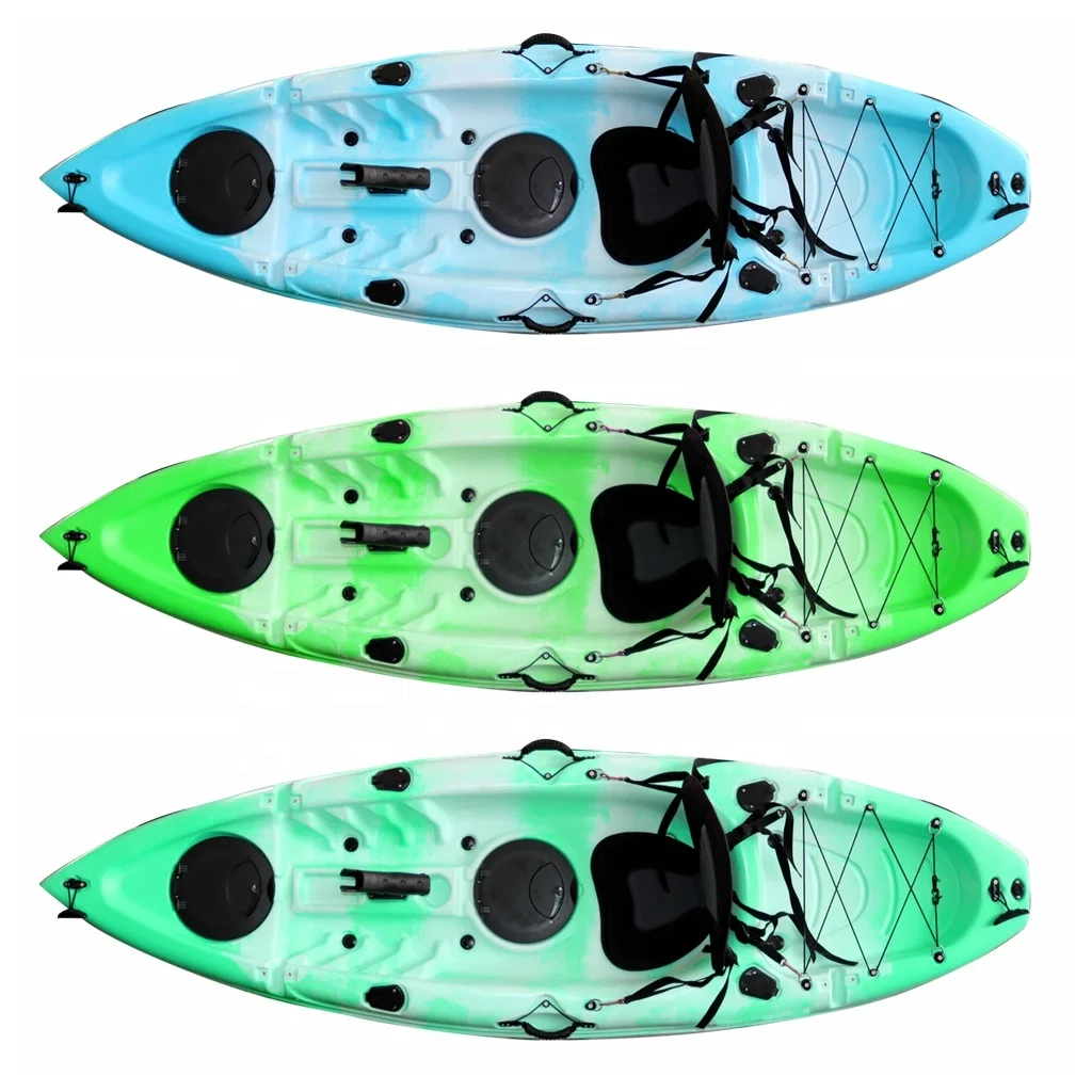 Paddle Fishing Kayak Canoe 8.7 FT Single Person Solo Sit On Top Kayak Light Weight Lldpe Plastic with CE Certificate
