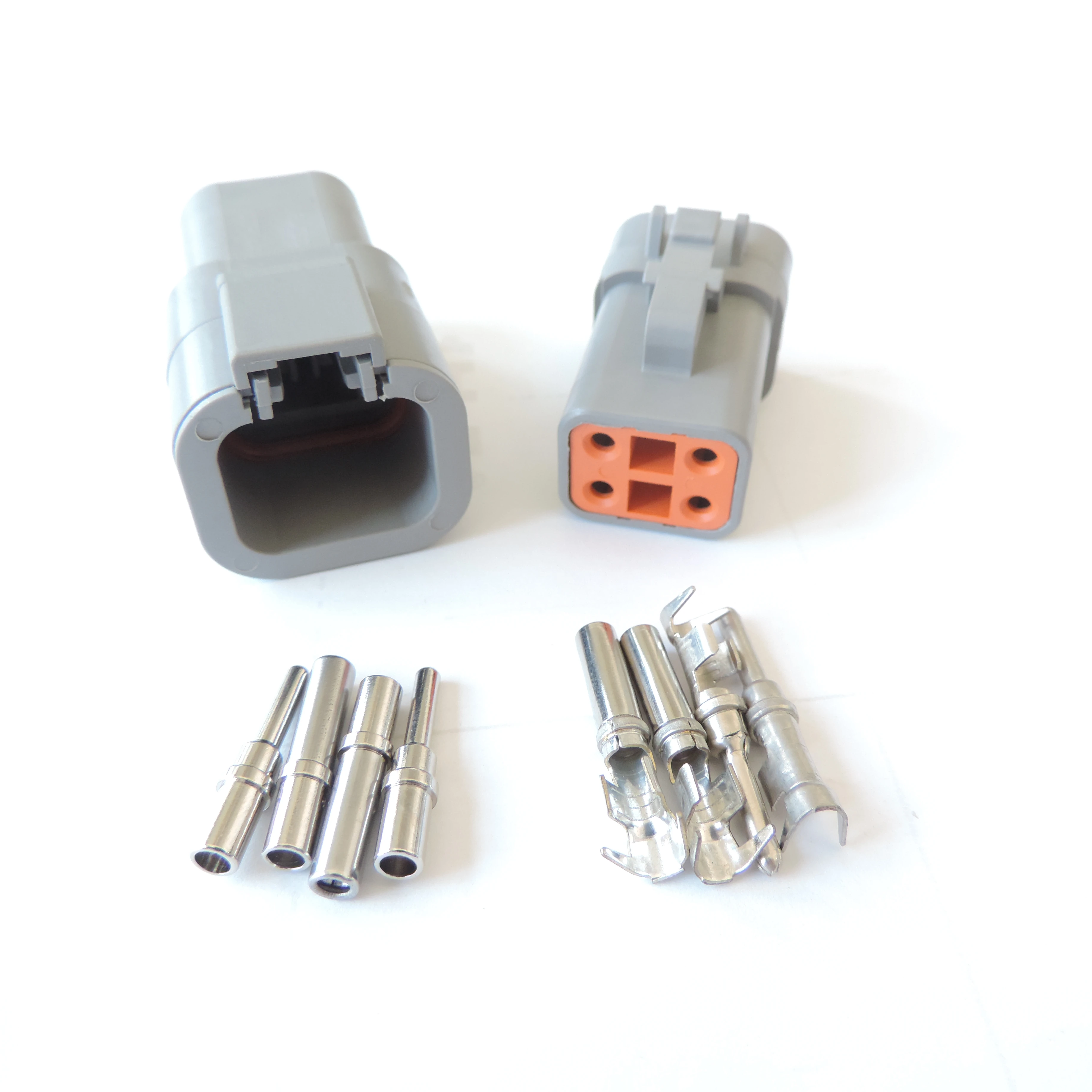 automobile Deutsch DT Series 4 Way Socket Connector Kit DTP06-4S + Pins & Wedglock DT 04 4P WP4P deutsch