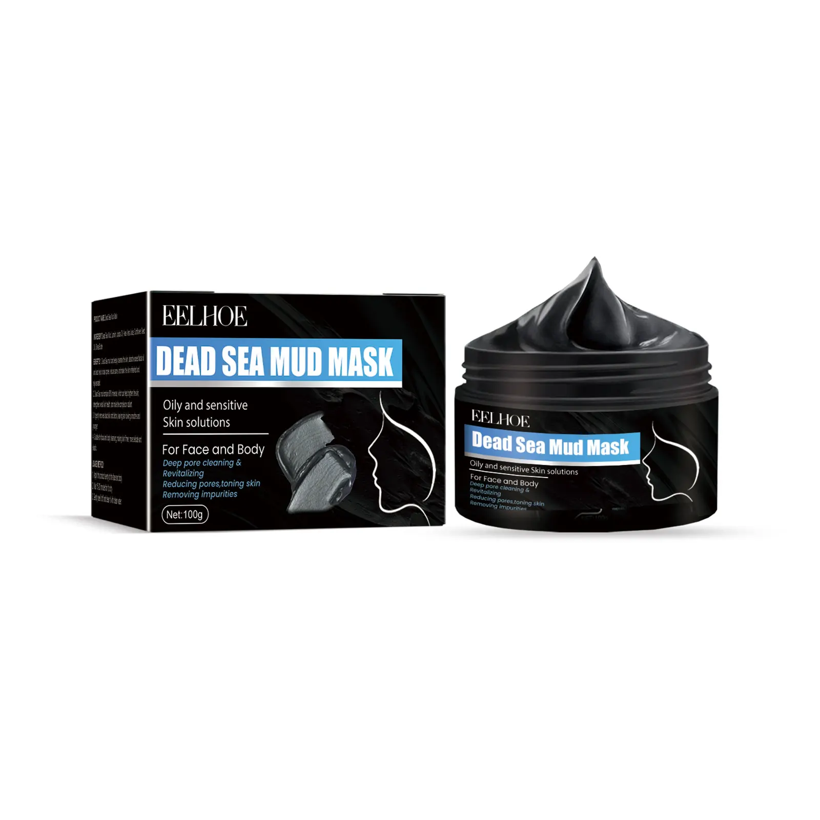 EELHOE Mud Mask Face Deep Cleaning Dead Mud Mask Moisturizer Mud Face Masks