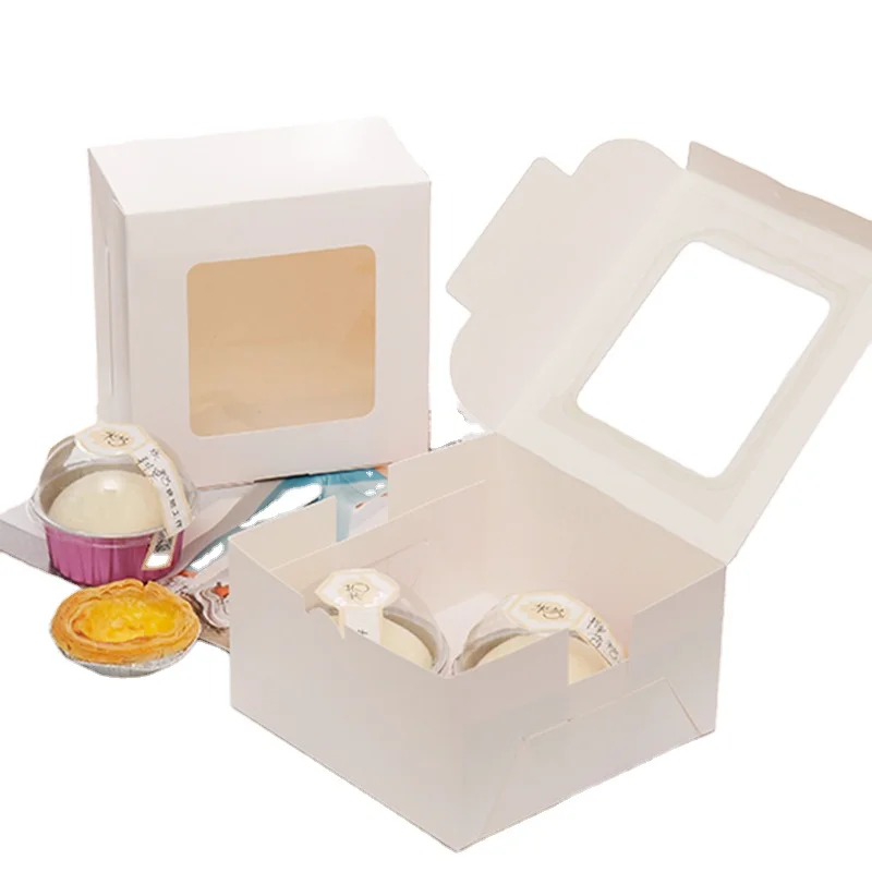 AMAZ0N Muffin  Macaron  Pastry Dessert Box Mousse Cup Cake box wholesale