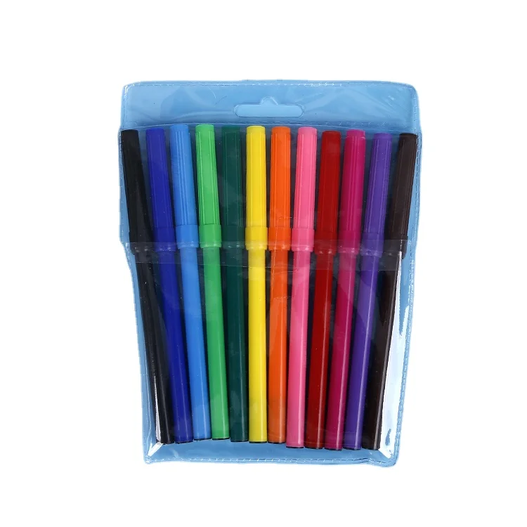 Factory direct sale 2023 HOT multicolor washable cheap felt tip pen watercolor pen for writing and promotion