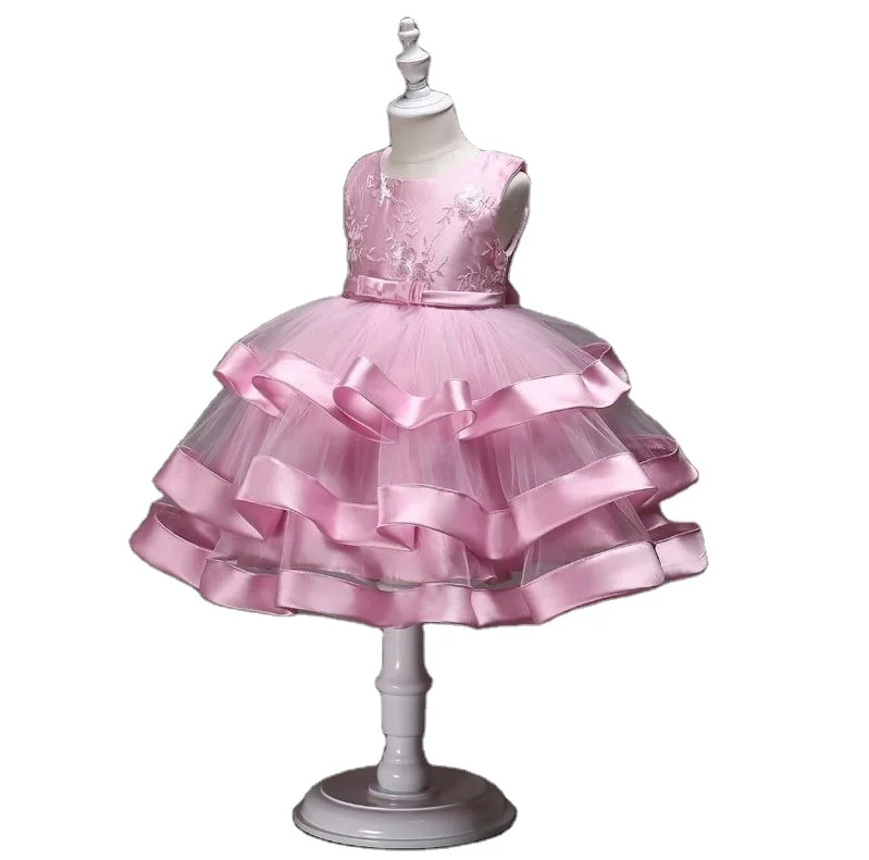 Girls with multiple hemlines Princess dress lace