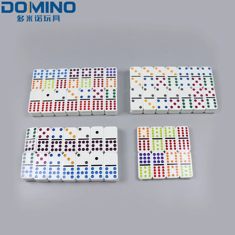 Custom Requirements Print Table Top Jumbo Professional Educational Game Set Plastic Domino