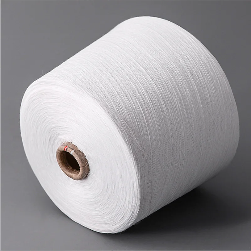 21s/1 100% Spun polyester single yarn for knitting curtains